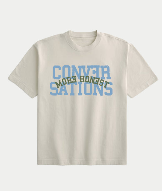 CONVERSATION TEE (OATMEAL)